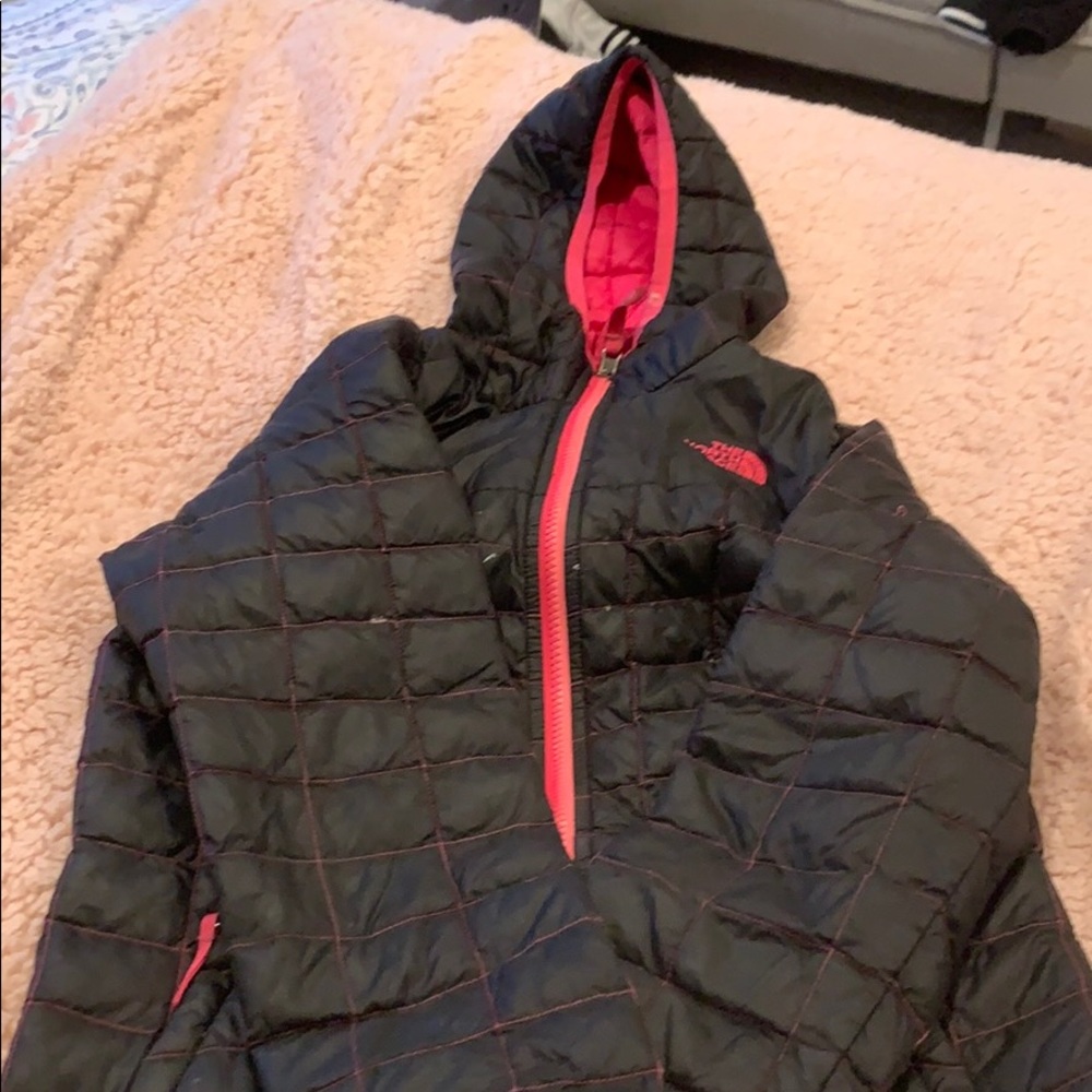 Girls Reversible Pink North Face